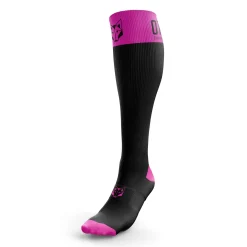 OTSO Compression Recovery Socks Black & Fluo Pink