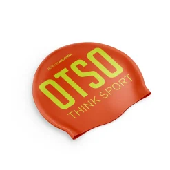 OTSO Fluo Orange & Fluo Yellow Swimming Cap