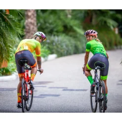 OTSO Fluo Orange High Cut Cycling Socks