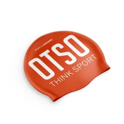 OTSO Fluo Orange & White Swimming Cap