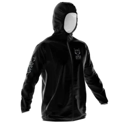 OTSO Full Black Unisex Waterproof Windbreaker