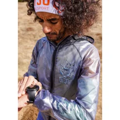 OTSO Full Black Unisex Waterproof Windbreaker