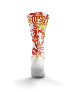 OTSO Funny Socks High Cut - Floral Orange