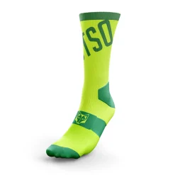 OTSO High Cut Cycling Socks Fluo Green