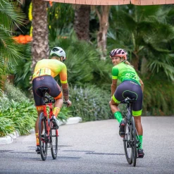 OTSO High Cut Cycling Socks Fluo Green