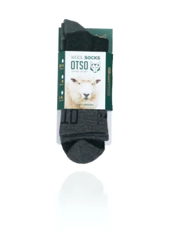 OTSO High Cut Merino Wool Socks - Gray Rock