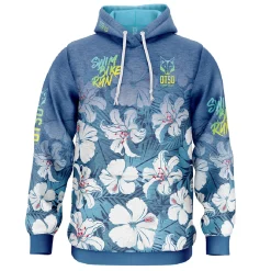 OTSO Hoodie - Swim Bike Run Flower