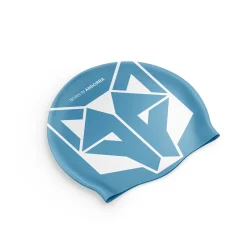 OTSO Light Blue & White Swimming Cap