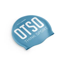 OTSO Light Blue & White Swimming Cap