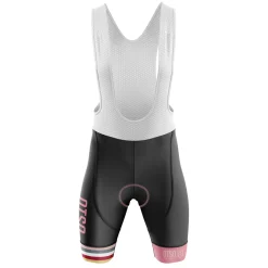 OTSO MEN'S CYCLING BIB SHORT STRIPES CORAL PINK