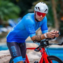 OTSO Men's cycling shorts - Fluo Blue (Outlet)