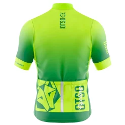 OTSO Men's Short Sleeve Cycling Jersey Fluo Green (Outlet)