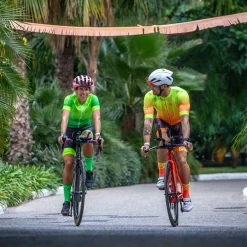 OTSO Men's short sleeve cycling jersey - Fluo Orange (Outlet)