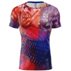 OTSO Men's Short Sleeve Padel Shirt Coral