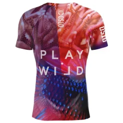 OTSO Men's Short Sleeve Padel Shirt Coral