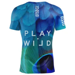 OTSO Men's Short Sleeve Padel T-Shirt Blue Birds