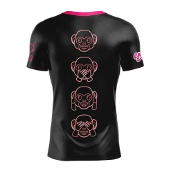 OTSO Men's short sleeve shirt - Emoji Monkey Neon