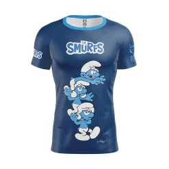 OTSO Men's Short Sleeve Shirt Smurf Tower