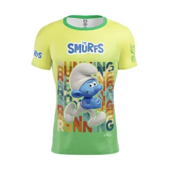 OTSO Men's Short Sleeve Shirt Smurf Running