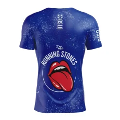 OTSO Men's short sleeve t-shirt - Running Stones Blue