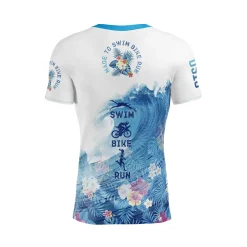OTSO Men's short sleeve t-shirt - Swim Bike Run Wave