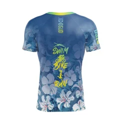 OTSO Men's short sleeve t-shirt - Swim Bike Run Flower