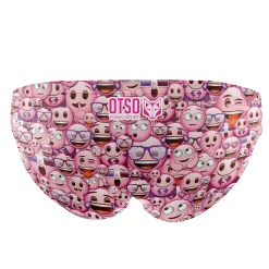 OTSO Men's swim briefs - Emoji Classic Pink