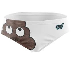 OTSO Men's swim briefs - Emoji Deja Poo