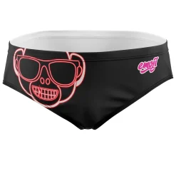OTSO Men's swim briefs - Emoji Monkey Neon