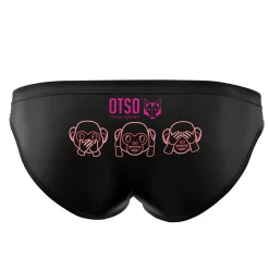 OTSO Men's swim briefs - Emoji Monkey Neon