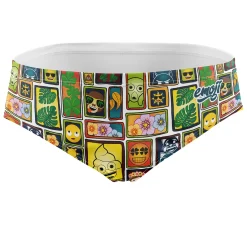 OTSO Men's Swim Briefs - Emoji Portrait