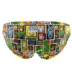 OTSO Men's Swim Briefs - Emoji Portrait
