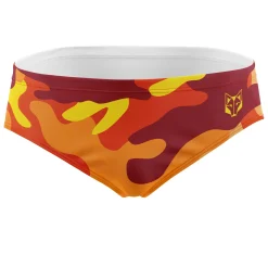 OTSO Men's Swimsuit Orange Camo -