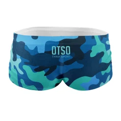 OTSO Men's swim trunks - Camo Blue