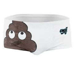 OTSO Men's swim trunks - Emoji Deja Poo