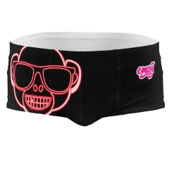 OTSO Men's swim trunks - Emoji Monkey Neon