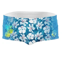 OTSO Men's swim trunks - Swim Bike Run Flower