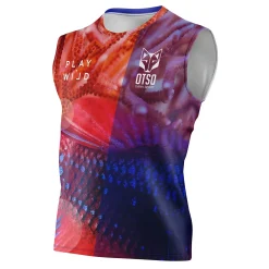 OTSO Men's tank Padel Shirt - Coral
