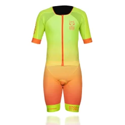 OTSO Men's triathlon suit - Fluo Yellow & Fluo Orange (Outlet)