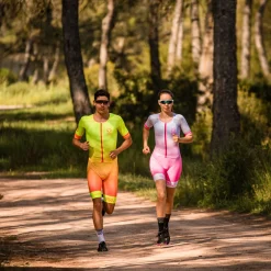OTSO Men's triathlon suit - Fluo Yellow & Fluo Orange (Outlet)