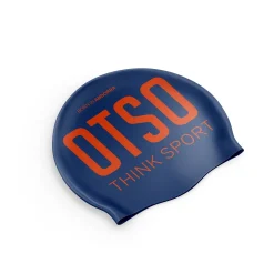 OTSO Navy Blue & Fluo Orange Swimming Cap