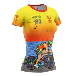 Women OTSO Camiseta Técnica Running Hombre Manga Corta - Auroras Boreales