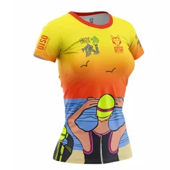 Women OTSO Camiseta Técnica Running Hombre Manga Corta - Auroras Boreales