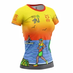 Women OTSO Camiseta Técnica Running Hombre Manga Corta - Auroras Boreales