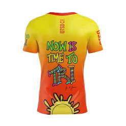 OTSO Camiseta Técnica Running Hombre Manga Corta - Auroras Boreales