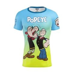 OTSO Camiseta Técnica Running Hombre Manga Corta - Blue Camo