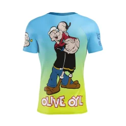 OTSO Camiseta Técnica Running Hombre Manga Corta - Blue Camo