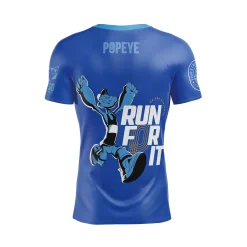 OTSO Camiseta Técnica Running Hombre Manga Corta - Blue Camo
