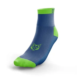 OTSO Low Running Socks - Fluo Green and Blue