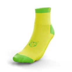 OTSO Low Running Socks - Yellow and Fluo Green